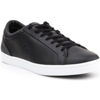 Shoes Men Low top trainers Lacoste Straightset Black
