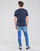 Clothing Men Short-sleeved t-shirts Polo Ralph Lauren T-SHIRT AJUSTE COL ROND EN PIMA COTON LOGO PONY PLAYER MULTICOLO Blue