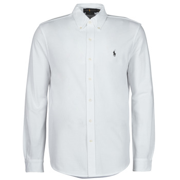 Clothing Men Long-sleeved shirts Polo Ralph Lauren COPOLO White
