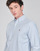 Clothing Men Long-sleeved shirts Polo Ralph Lauren CHEMISE AJUSTEE EN OXFORD COL BOUTONNE  LOGO PONY PLAYER MULTICO Blue / White