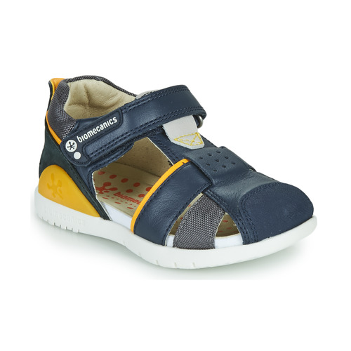 Shoes Boy Sandals Biomecanics JAVIER Marine / Yellow
