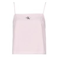 Clothing Women Tops / Blouses Calvin Klein Jeans MONOGRAM CAMI TOP Pink