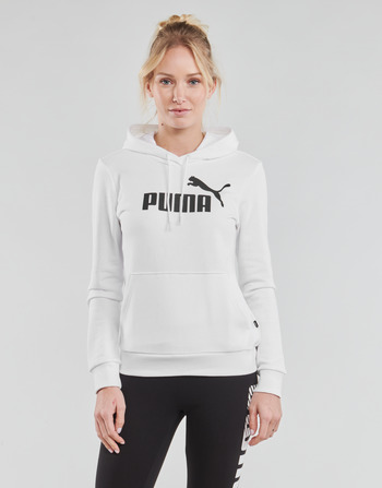 Clothing Women Sweaters Puma ESS LOGO HOODY TR White