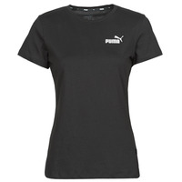 Clothing Women Short-sleeved t-shirts Puma ESS LOGO TEE Black
