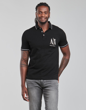 Clothing Men Short-sleeved polo shirts Armani Exchange 8NZFPA-Z8M5Z Black