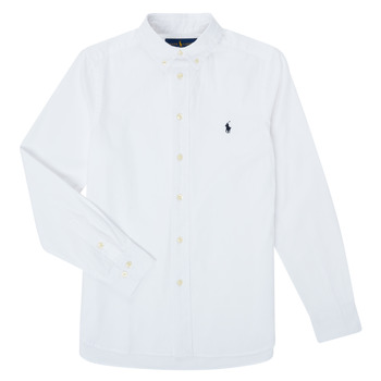 Clothing Boy Long-sleeved shirts Polo Ralph Lauren GONNA White