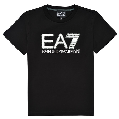 Clothing Boy Short-sleeved t-shirts Emporio Armani EA7 3KBT53-BJ02Z-1200 Black