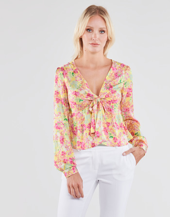 Clothing Women Tops / Blouses Guess NEW LS GWEN TOP Multicolour