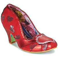 Shoes Women Heels Irregular Choice HEART ON YOUR SLEEVE Red