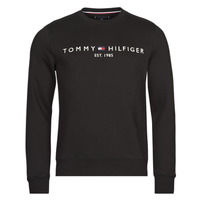 Clothing Men Sweaters Tommy Hilfiger TOMMY LOGO SWEATSHIRT Black
