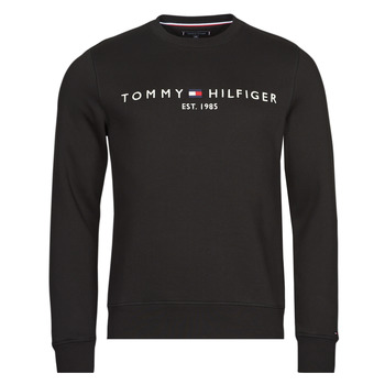 Clothing Men Sweaters Tommy Hilfiger TOMMY LOGO SWEATSHIRT Black