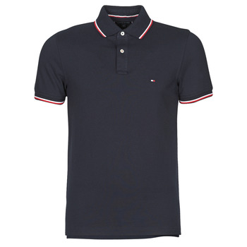 Clothing Men Short-sleeved polo shirts Tommy Hilfiger TOMMY TIPPED SLIM POLO Marine