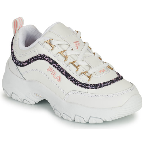 Shoes Girl Low top trainers Fila STRADA A LOW JR White / Beige
