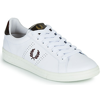 Fred Perry  B721  men's Shoes (Trainers) in White. Sizes available:6.5,9,9.5,10