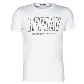 Clothing Men Short-sleeved t-shirts Replay M3395-2660 White