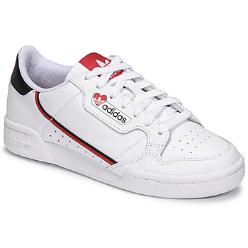 Adidas  CONTINENTAL 80  women's Shoes (Trainers) in White. Sizes available:3.5,5,6.5,8,9.5,11,4,4.5,5.5,6,7,7.5,8.5,9,10,10.5,7,7.5,8,8.5,9,9.5,10,10.5,11