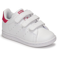 Shoes Girl Low top trainers adidas Originals STAN SMITH CF I SUSTAINABLE White / Pink