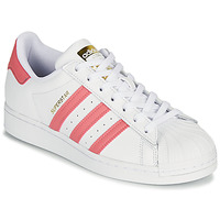 Shoes Women Low top trainers adidas Originals SUPERSTAR W White / Pink