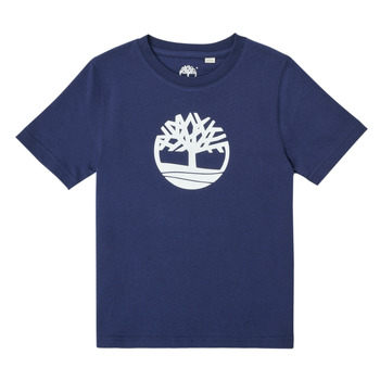 Timberland  TRISTA  boys's Children's T shirt in Blue. Sizes available:8 years,10 years