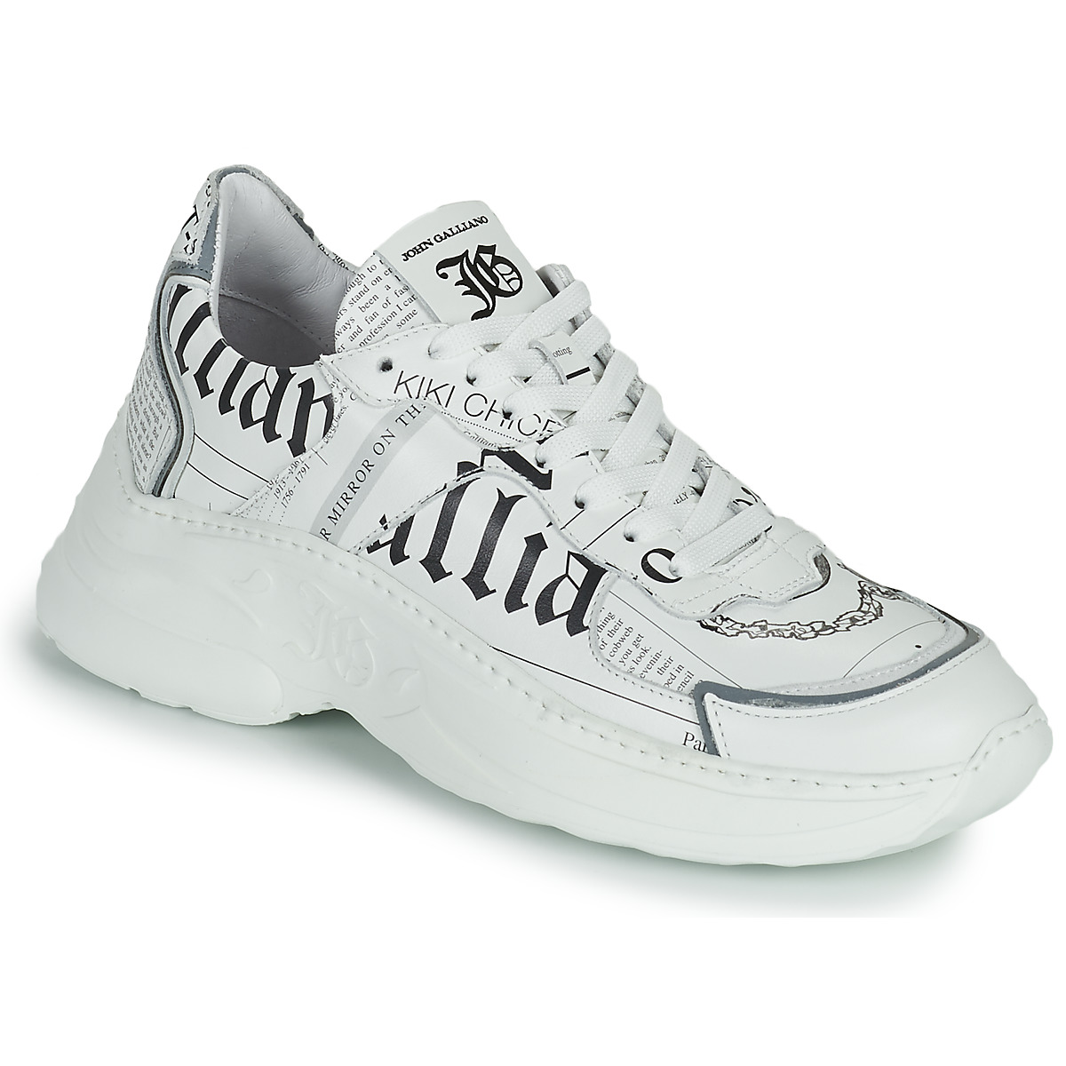 john galliano  sofia  women's shoes (trainers) in white