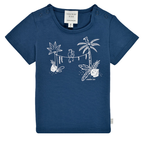 Clothing Boy Short-sleeved t-shirts Carrément Beau Y95274-827 Marine