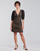 Clothing Women Short Dresses MICHAEL Michael Kors GEO EYELET MINI DRESS Black