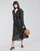 Clothing Women Trench coats Karl Lagerfeld DRAPEDTRENCHCOAT Black