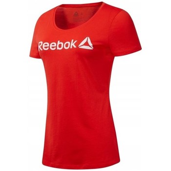 Clothing Women Short-sleeved t-shirts Reebok Sport D Linear Read Scoop Red