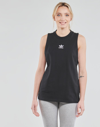 Clothing Women Tops / Sleeveless T-shirts adidas Originals TANK Black