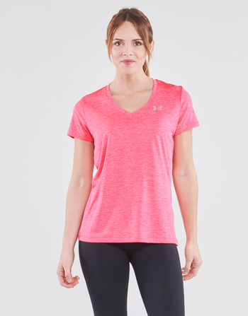 Clothing Women Short-sleeved t-shirts Under Armour TECH SSV Pink