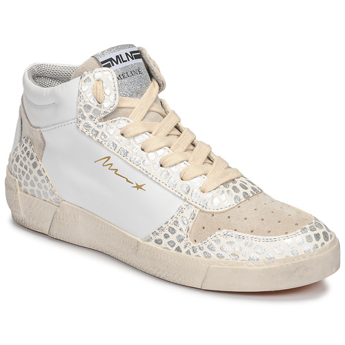 Shoes Women Hi top trainers Meline NK1409 White / Croc