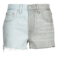 Clothing Women Shorts / Bermudas Levi's ICE BLOCK Blue / Grey