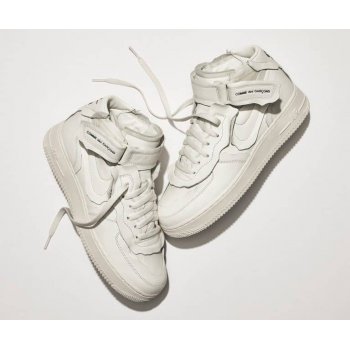 Shoes Low top trainers Nike Air Force 1 high x Comme des Garçons WHITE/WHITE-BLACK WHITE