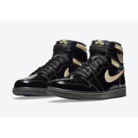 Shoes Hi top trainers Nike Jordan 1 Black Metallic Gold Black/Black-Metallic Gold