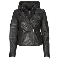 Clothing Women Leather jackets / Imitation leather Ikks BS48015-02 Black