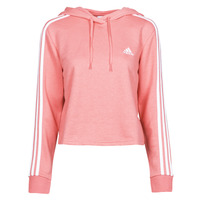 Clothing Women Sweaters adidas Performance W 3S FT CRO HD Pink