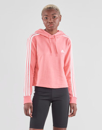 Clothing Women Sweaters adidas Performance W 3S FT CRO HD Pink