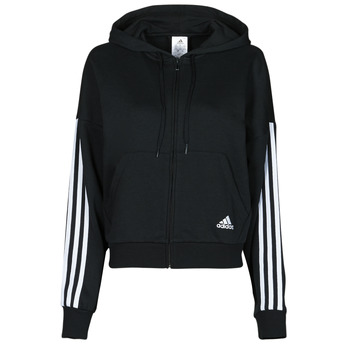 adidas  W 3S FZ HD  women’s Tracksuit jacket in Black. Sizes available:XXS