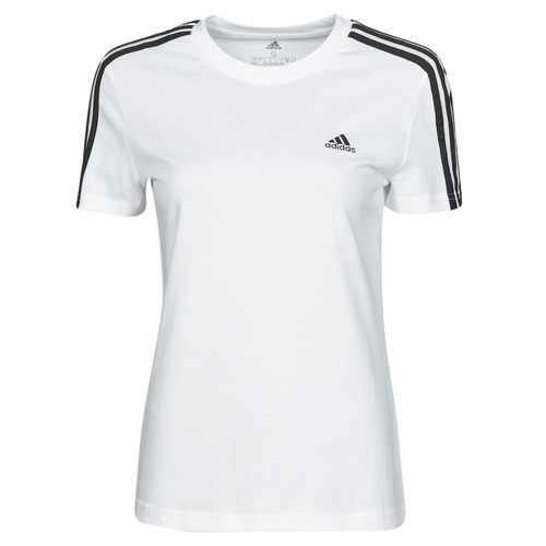 Clothing Women Short-sleeved t-shirts Adidas Sportswear W 3S T White