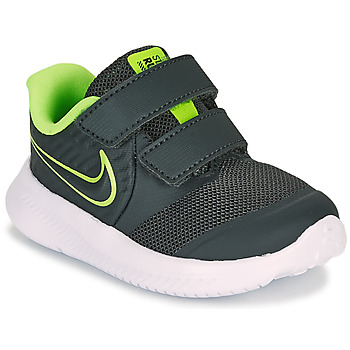Shoes Boy Multisport shoes Nike STAR RUNNER 2 TD Black / Green