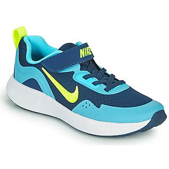 Shoes Boy Multisport shoes Nike WEARALLDAY PS Blue / Green