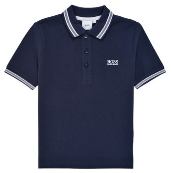 Clothing Boy Short-sleeved polo shirts BOSS TONNELA Marine