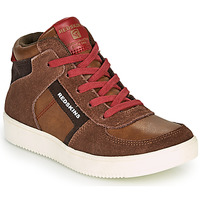 Shoes Boy Hi top trainers Redskins LAVAL KID Brown / Red
