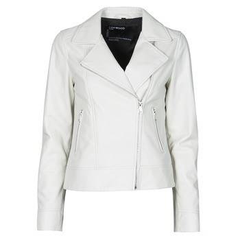 Clothing Women Leather jackets / Imitation leather Oakwood MARJORY White
