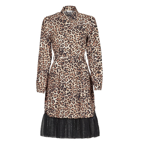 Cliente Hacer Planta de semillero Liu Jo WA1218-T9147-T9680 Leopard - Free delivery | Spartoo UK ! - Clothing  Short Dresses Women £ 101.40