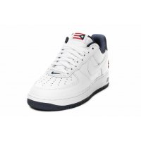 Shoes Low top trainers Nike Air Force 1 Low Puerto Rico True White/True White-Obsidian-Comet Red