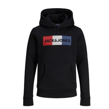 Jack   Jones  JJECORP LOGO PLAY SWEAT  boys's Children's sweatshirt in Black
