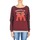 Clothing Women Sweaters Franklin & Marshall MANTECO Bordeaux / Grey