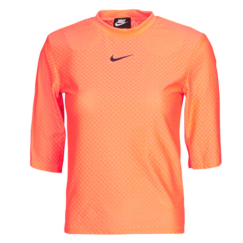 Clothing Women Short-sleeved t-shirts Nike NSICN CLSH TOP SS MESH Orange