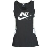 Clothing Women Tops / Sleeveless T-shirts Nike NSHERITAGE TTOP HBR Black / Grey / White